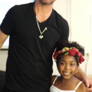 Robin Thicke & Jessica Mikayla Adams on Set of 'Still Madly Crazy' Video Shoot