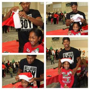 Wesley Jonathan and Jessica at the Alta Loma Park Celebrity Charity Toy Give Away