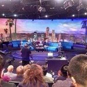 After Christmas at the superman's, I went back to CA and ending up at the TBN television studios. By coincidence?