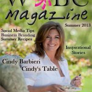 Cindy on the cover of WOBC Magazine September 2013