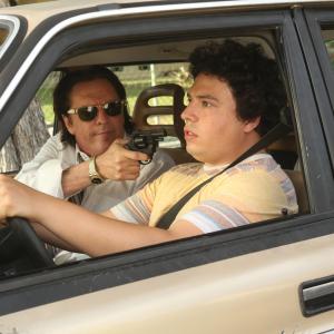 Still of Michael Madsen and Jon Bass in Big Time in Hollywood, FL (2015)