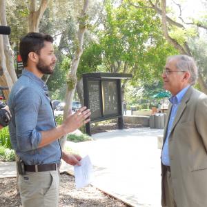 Phil interviewing Dr. Elachi, director of NASA's JPL, for Al Jazeera America