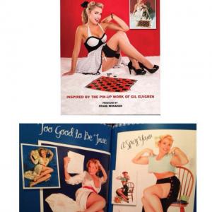 Tear sheet for Darleen McKinstrys 2 page spread in the pinup book For the Boys Pinups for the Troops Second Edition