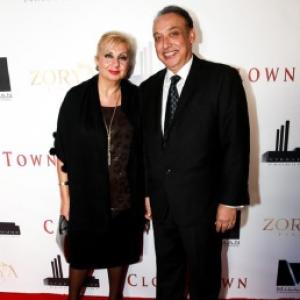 Clowntown Premiere /with my wife.