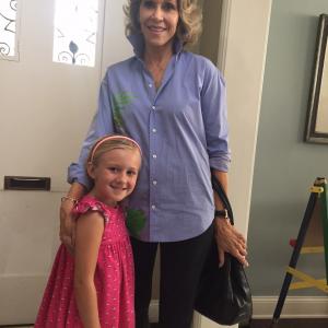 Willa and Jane Fonda at Grace and Frankie