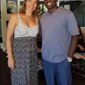 Actor Milton Jones and TDA Owner Bianka Krausch at the 1st social hour mixer network event