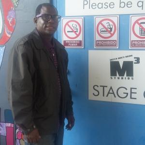 Actor Milton J Jones at the M3 Studios apart of a mobile phone TV Commercial Thanks TDAWOM