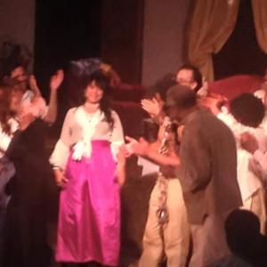 Millie Rivers take a bow in the play Nat Turner Story of a Prophet