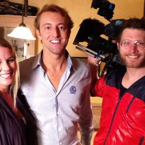 Prince Mario-Max Schaumburg-Lippe on Set filming for RTL Television