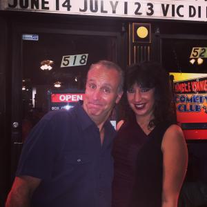 Comedian and Actor Vic Dibitetto with Laura Madsen