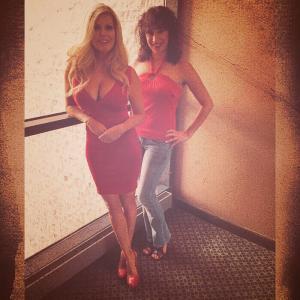 Actress Tracey Birdsall with Laura Madsen