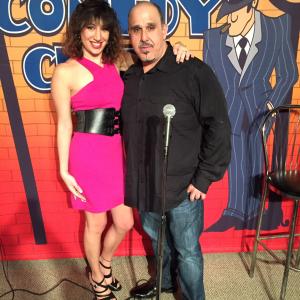 Laura Madsen with Comedian Michael Wheels Parise