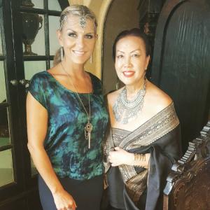 Designer Betty Long and Designer Sue Wong. Brunch after their collab runwayshow 2015. www.whatabetty.com