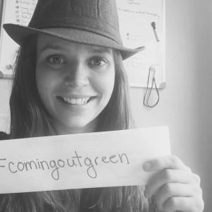 Katherine Grimm is #comingoutgreen. Join her?