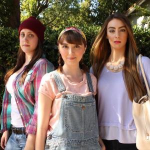Lead actors of the web series, Karmic. Josie (Jessica Sabatini), Sage (Scarlet Sheppard), Margot (Melanie Price)