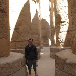 This is a picture of me in a temple complex in Egypt