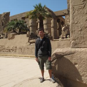 This is a picture of me in Egypt again in a temple complex