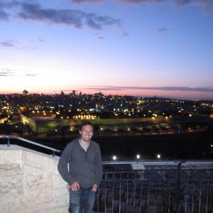 This is me in Jerusalem from the Mount of Olives.