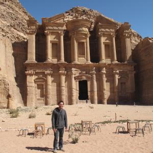 This is me at the Monastery in Petra.