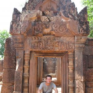 This is a picture of me in Cambodia during my around the world trip