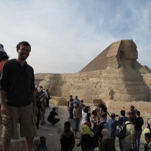 This is a picture of me again next to the Sphinx