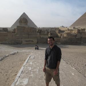 This is a picture of me in Egypt again