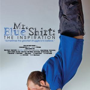 This is director Mike Stewart in Mr Blue Shirt The Inspiration