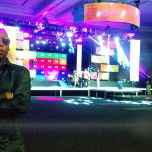 DJ and Producer Kaydean at a rehearsal for Miss Universe in the Dominican Republic