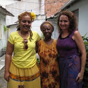 with Research Assistant Mel Adun and Makota Valdina Pinto (center) Salvador, Bahia, Brazil (2006)