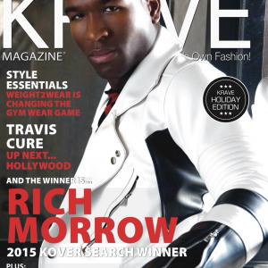Rich Morrow on the Cover of KRAVE Magazine 2015 Holiday Issue