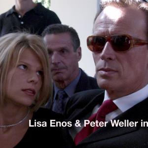 Lisa Enos as Charlotte White and Peter Weller as Don West in ivnasxtc