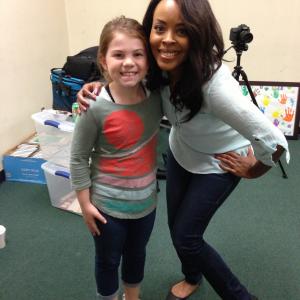 On the set of Class Dismissed with Nakia Burrise