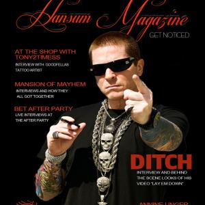 Ditch on the Cover of Hansum Magazine
