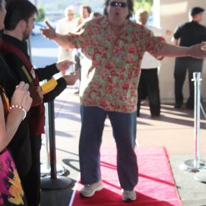 On the red carpet at the San Diego 48Hour Film Project 2012