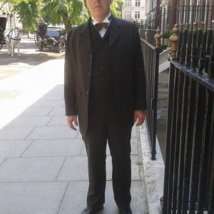 Dean Sills on the set of Mr Holmes