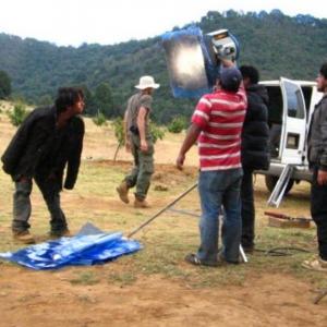 Luis Rosales filming Canacucho