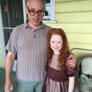 Melo Ludwig and director Todd Solondz on set for WienerDog