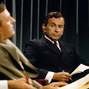 Still of Gore Vidal and William F. Buckley in Best of Enemies (2015)