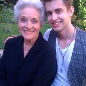 Nick Bolton  Lee Meriwether on the set of Project Phoenix