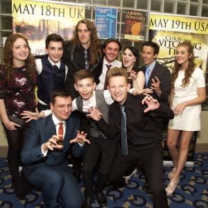 Cast of Curse of the Witching Tree at premiere with Writer Producer  Director James Crow
