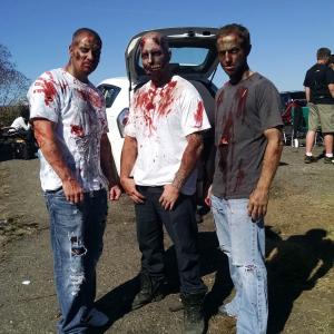 From the set of Side Effects May Include loss of Lives Donny Ensley center Josh Ferraro right and Teddy Krause Left