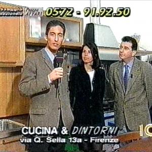 A younger Nicola Vitale Materi as TV presenter