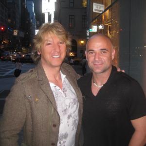 Michael Blakey and Andre Agassi