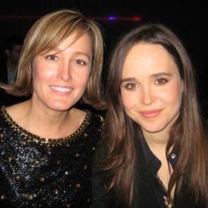 Cali T. Rossen and Ellen Page at SUPER after party. 2011