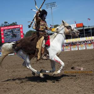 The Indian pursuing The Bandit in Salinas Ca 2013