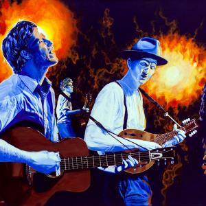 Commissioned painting created for Wesley Schultz of The Lumineers Oil on Canvas  4 x 2