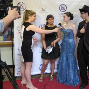 Colleen Kelly being interviewed by LITV at the 2014 EEA Teeny Awards
