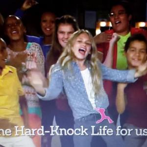 Ashlen in a Nickelodeon commercial for the movie Annie