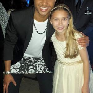 Lauren with American Idol finalist Rayvon Owen at the AI finale after party