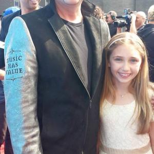 Lauren and American Idol mentor Scott Borchetta on the red carpet at the American Idol finale